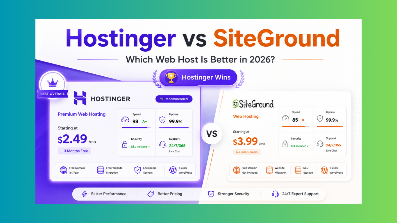 Hostinger vs SiteGround